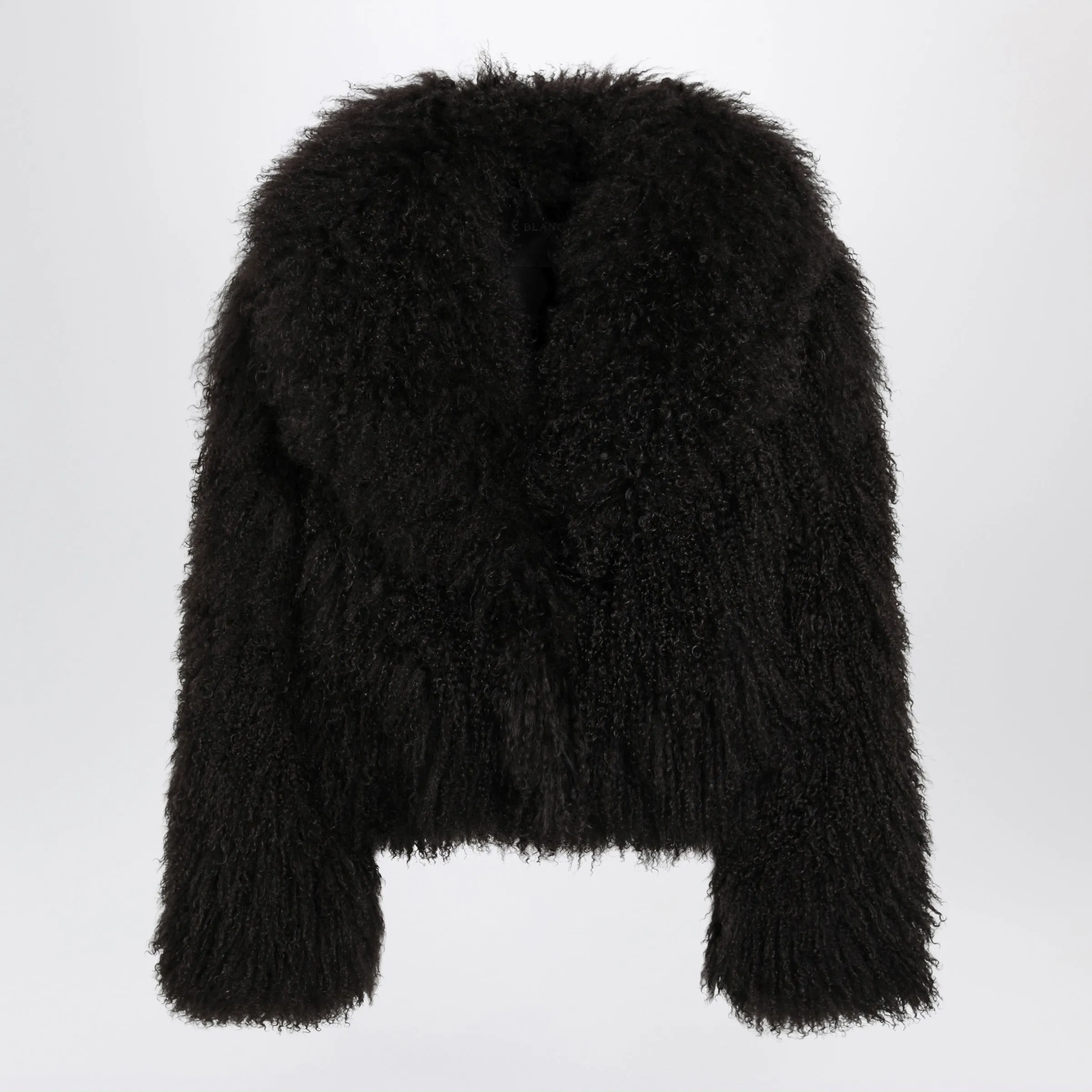 Short Chocolate Brown Fur Jacket sold by Wanan Luxury
