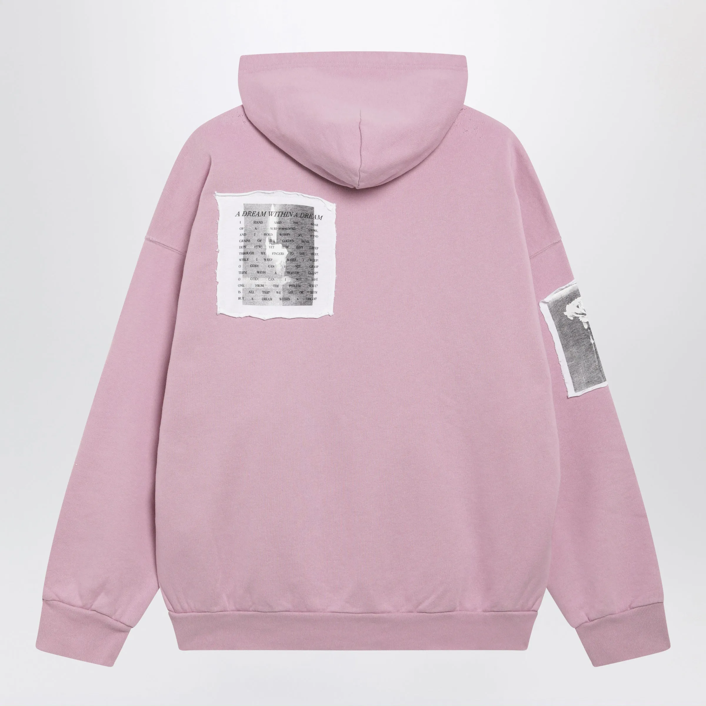 Antique Pink Cotton Jersey Zip-Up Hoodie sold by Wanan Luxury product image thumbnail 2