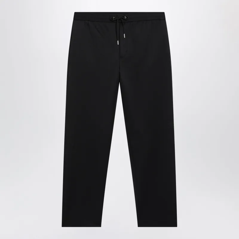 Black Jogger Trousers With Logo Patch made by Moncler