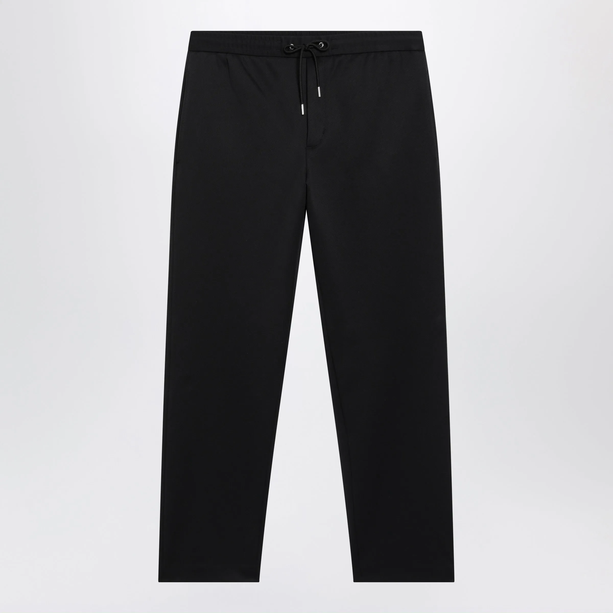 Black Jogger Trousers With Logo Patch sold by Wanan Luxury