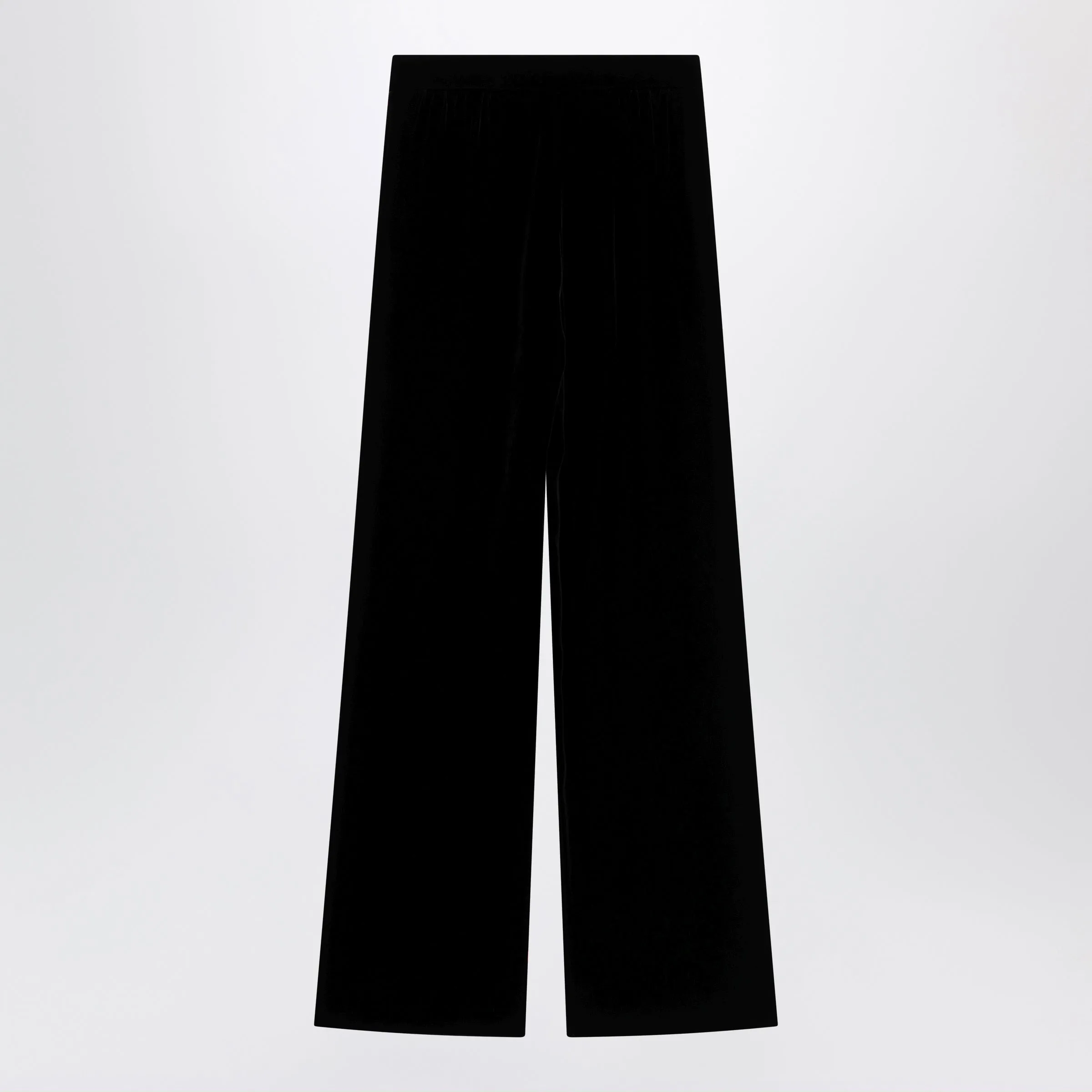 Black Viscose-Blend Trousers sold by Wanan Luxury product image thumbnail 2