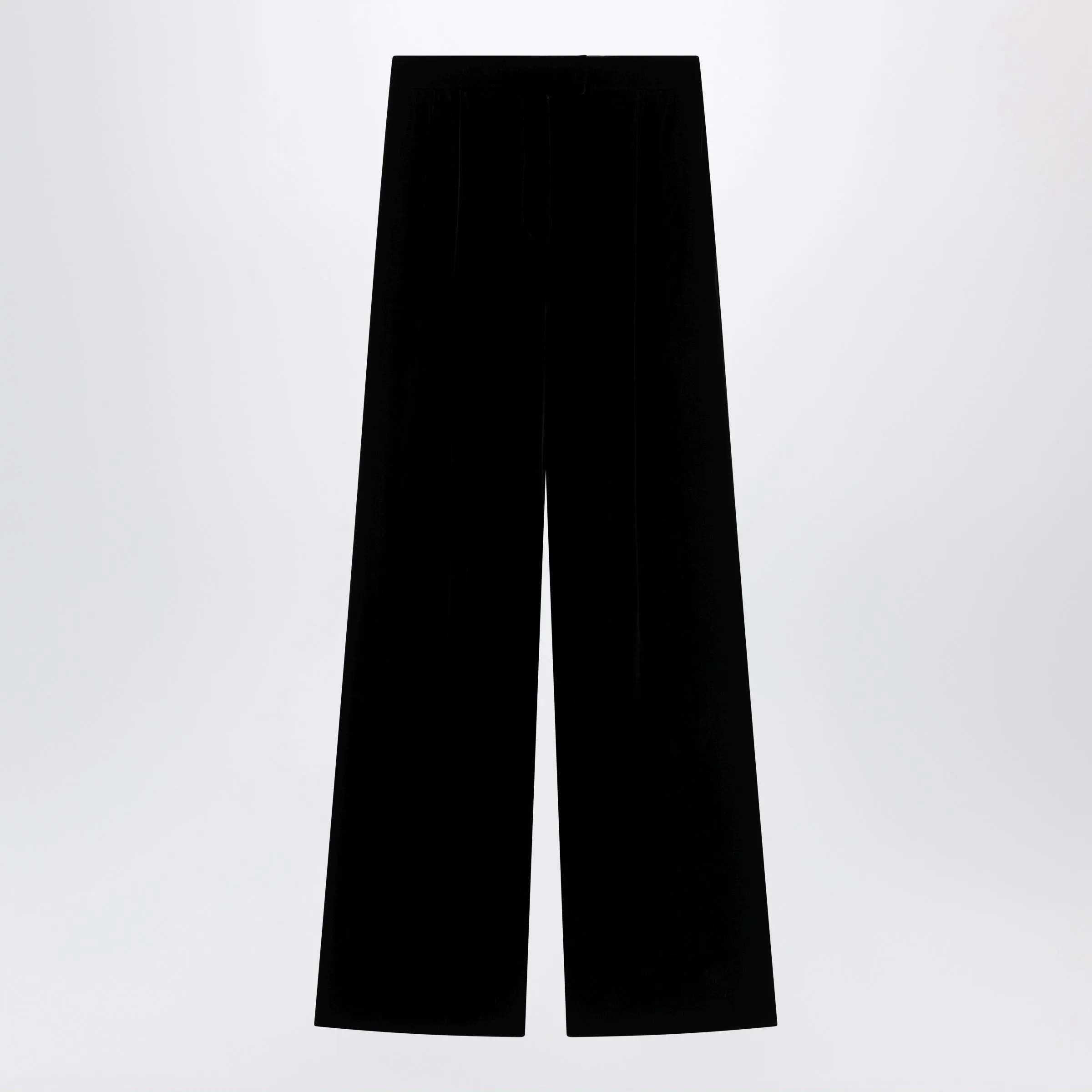 Black Viscose-Blend Trousers sold by Wanan Luxury