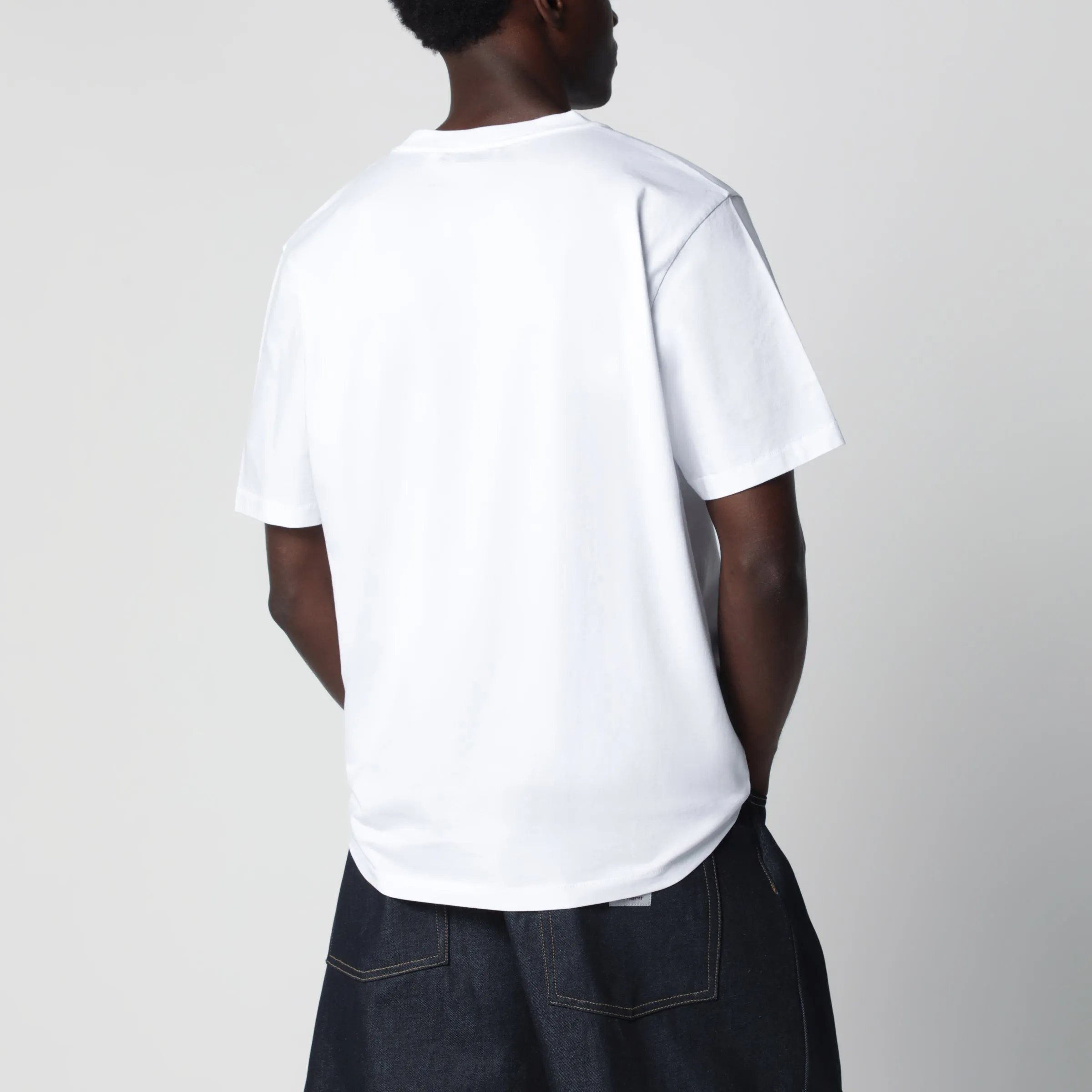 White T-Shirt With Embroidered Logo sold by Wanan Luxury product image thumbnail 3
