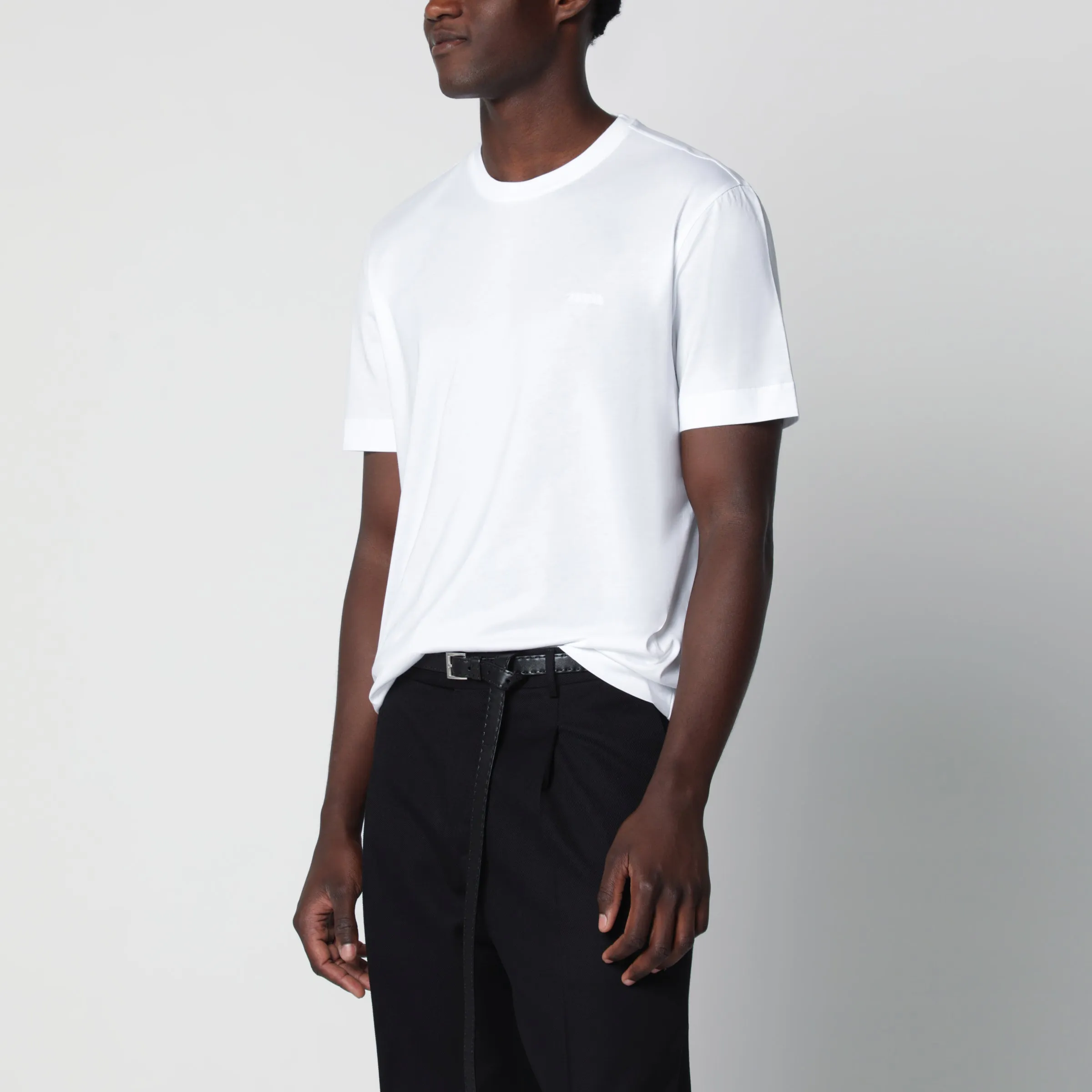 White Cotton T-Shirt sold by Wanan Luxury