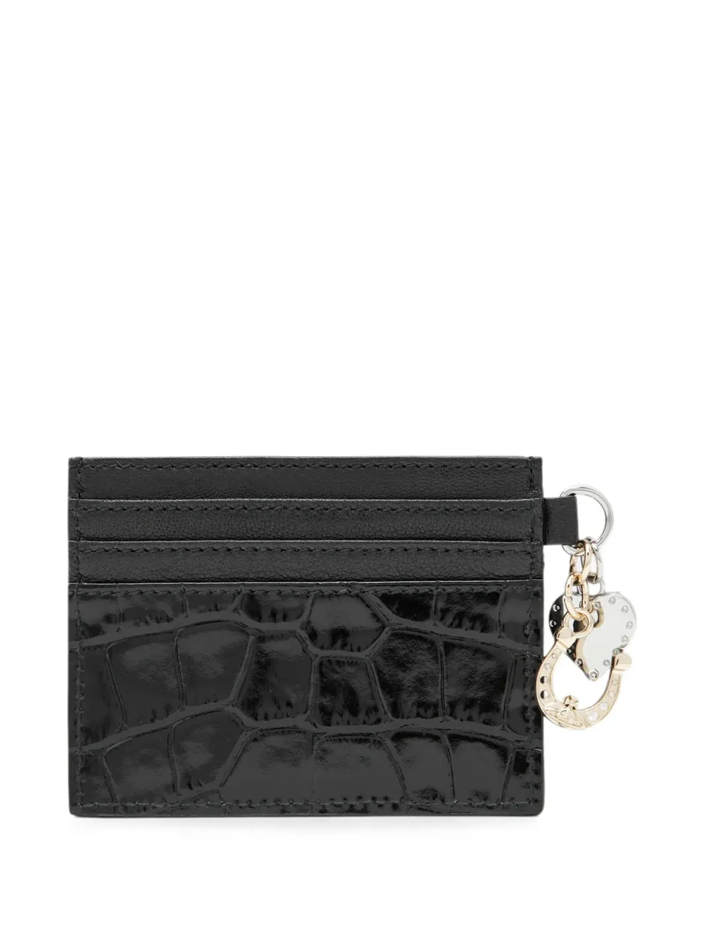 Crocodile-Embossed Leather Card Holder With Charms sold by Wanan Luxury product image thumbnail 2