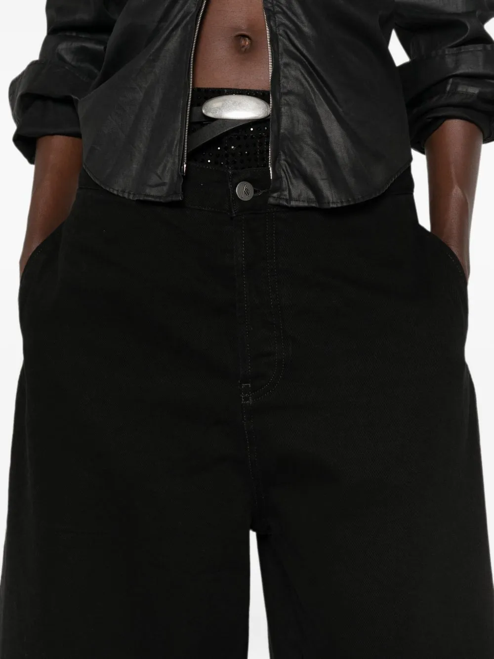 Denim Cotton Bermuda Shorts sold by Wanan Luxury product image thumbnail 2