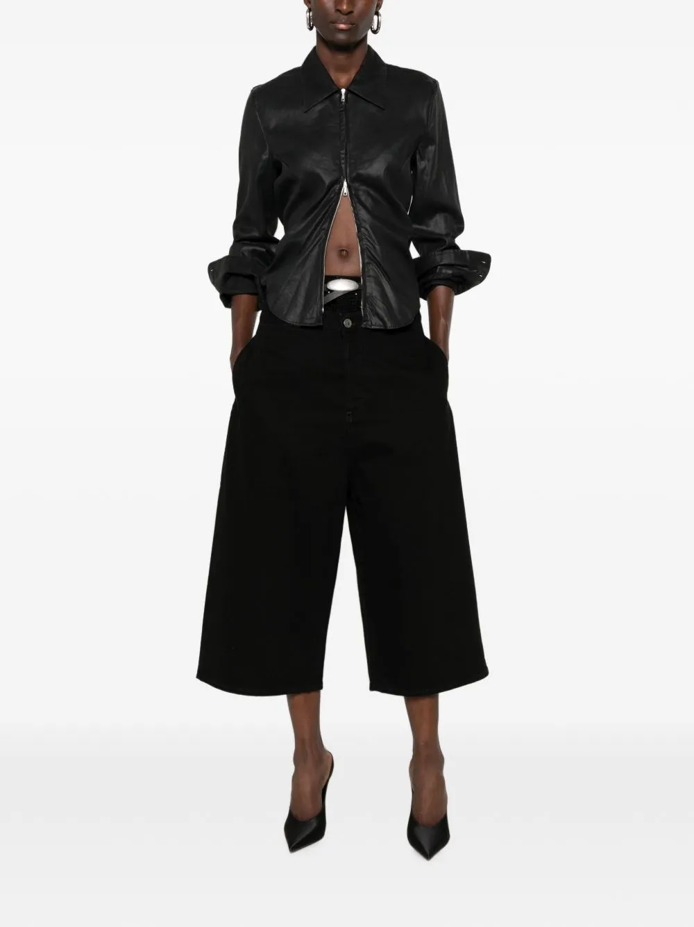 Denim Cotton Bermuda Shorts sold by Wanan Luxury product image thumbnail 3