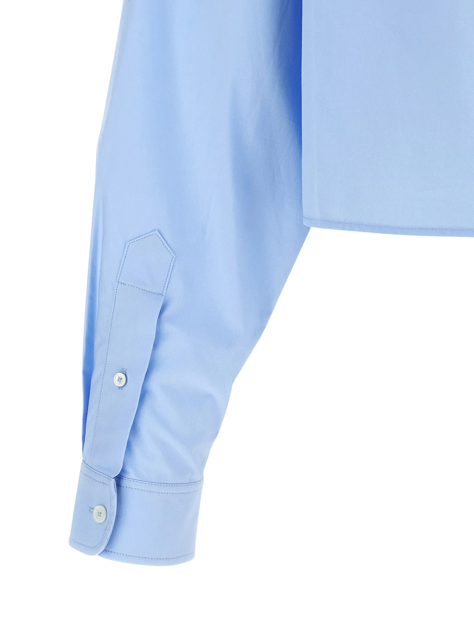 Cropped Shirt Shirt And Blouse Light Blue sold by Wanan Luxury product image thumbnail 4