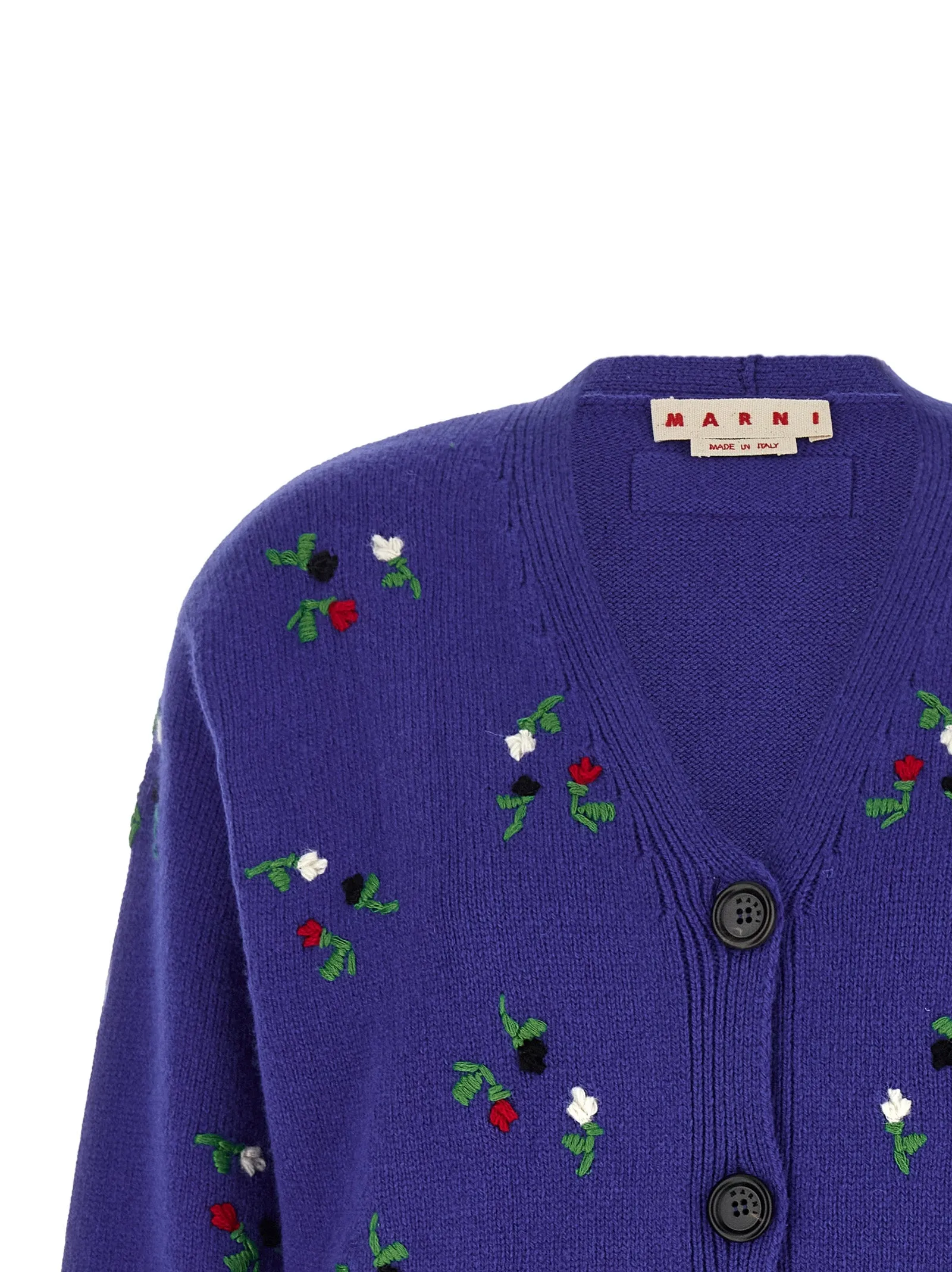 Floral Embroidery Cardigan Blue sold by Wanan Luxury product image thumbnail 3