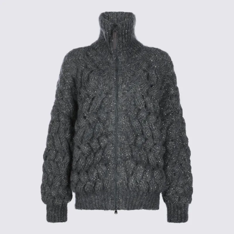 Sweaters Metallici E Grigi made by Brunello Cucinelli
