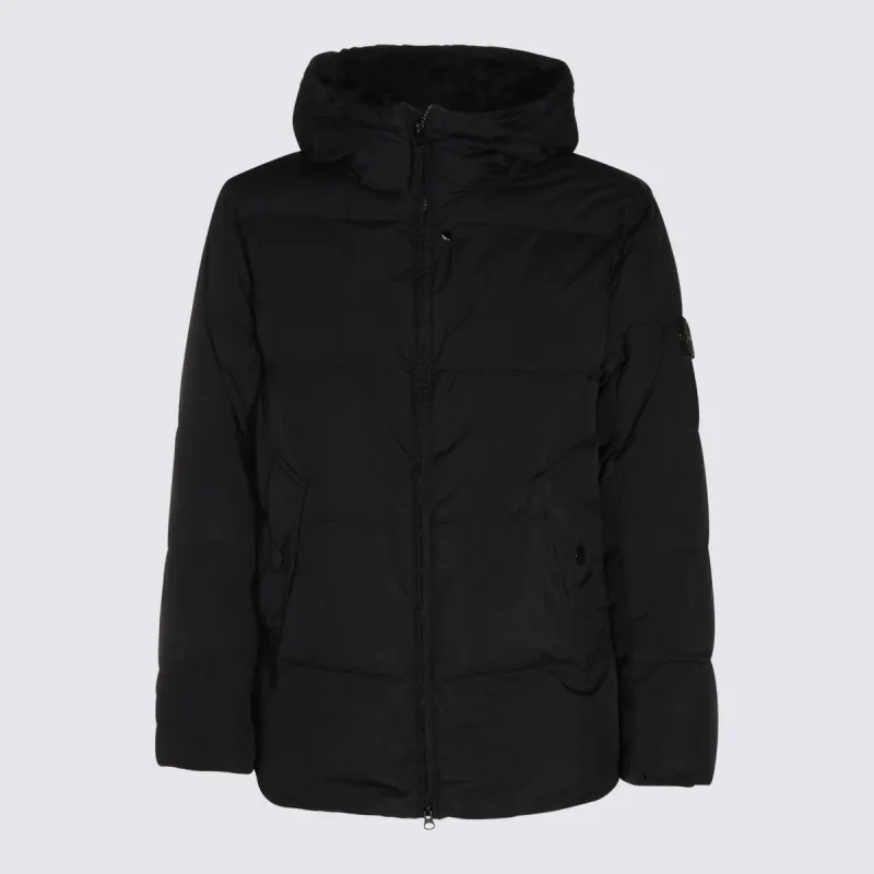 Coats Black made by Stone Island