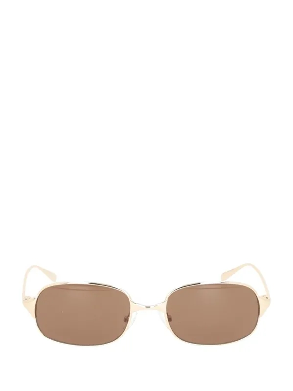 Metal Sun Glasses Gold made by Alexander McQueen