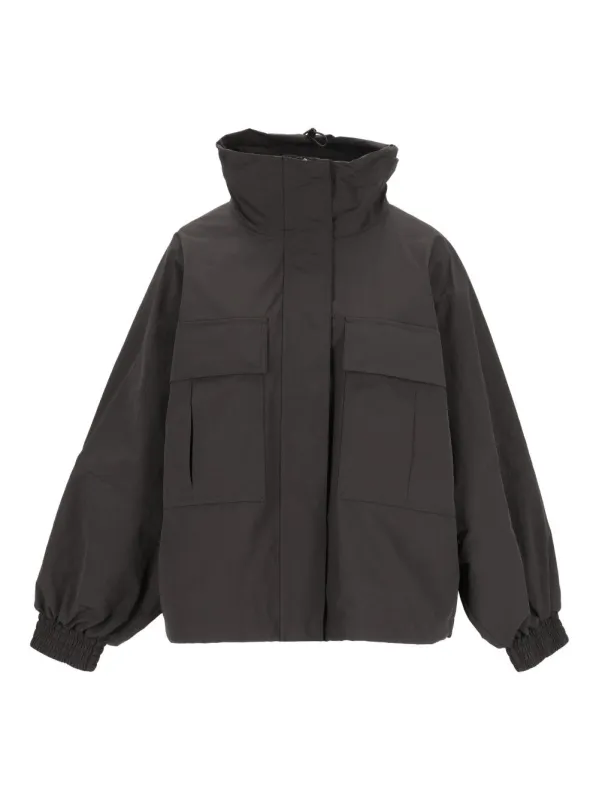 Washed Water-Repellent Canvas Jacket Jackets Black made by Wanan Luxury