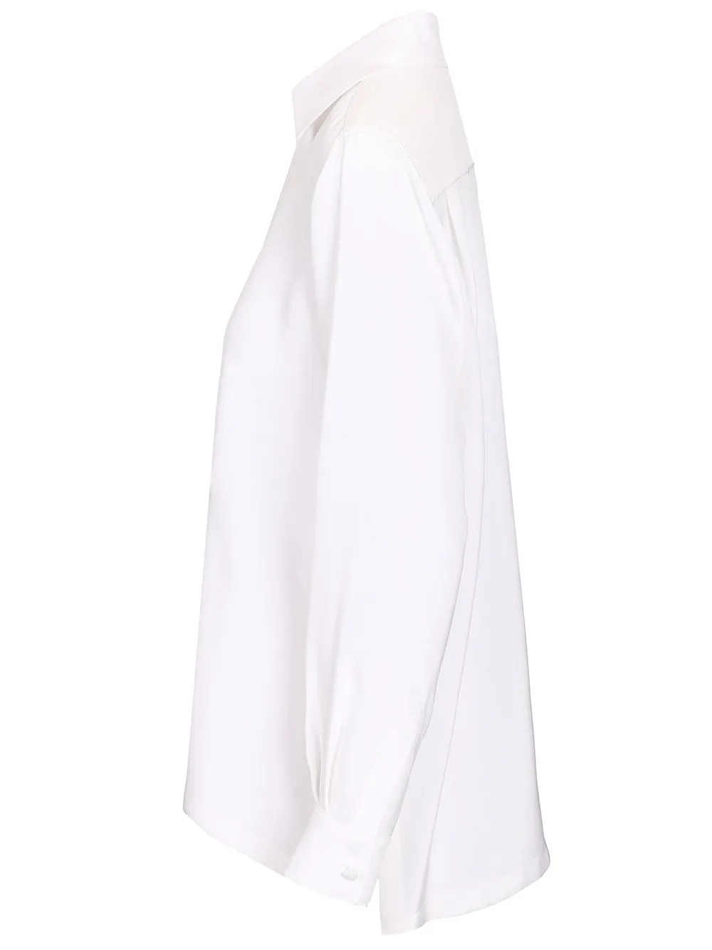 Shirt In Silk CrêPe De Chine Shirts White sold by Wanan Luxury product image thumbnail 3