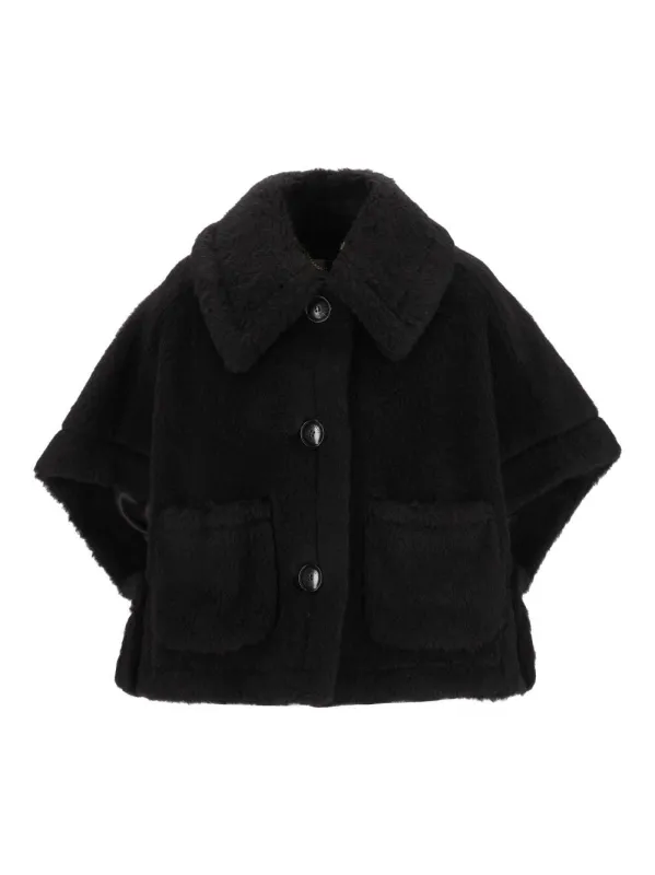 Newtwerzo Teddy Hood. Jackets Black made by MaxMara