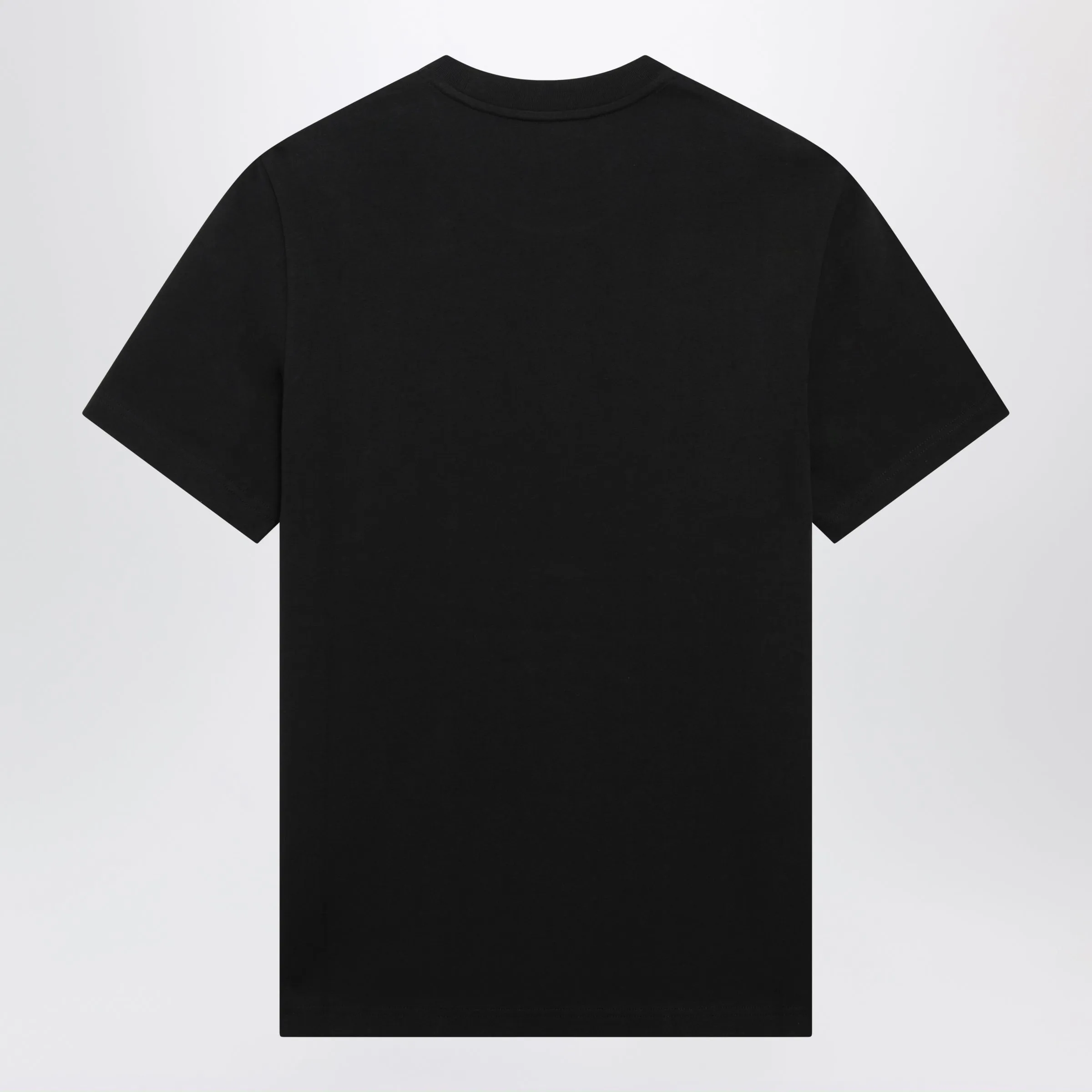 Black Cotton Jersey T-Shirt With Logo Patch sold by Wanan Luxury product image thumbnail 2