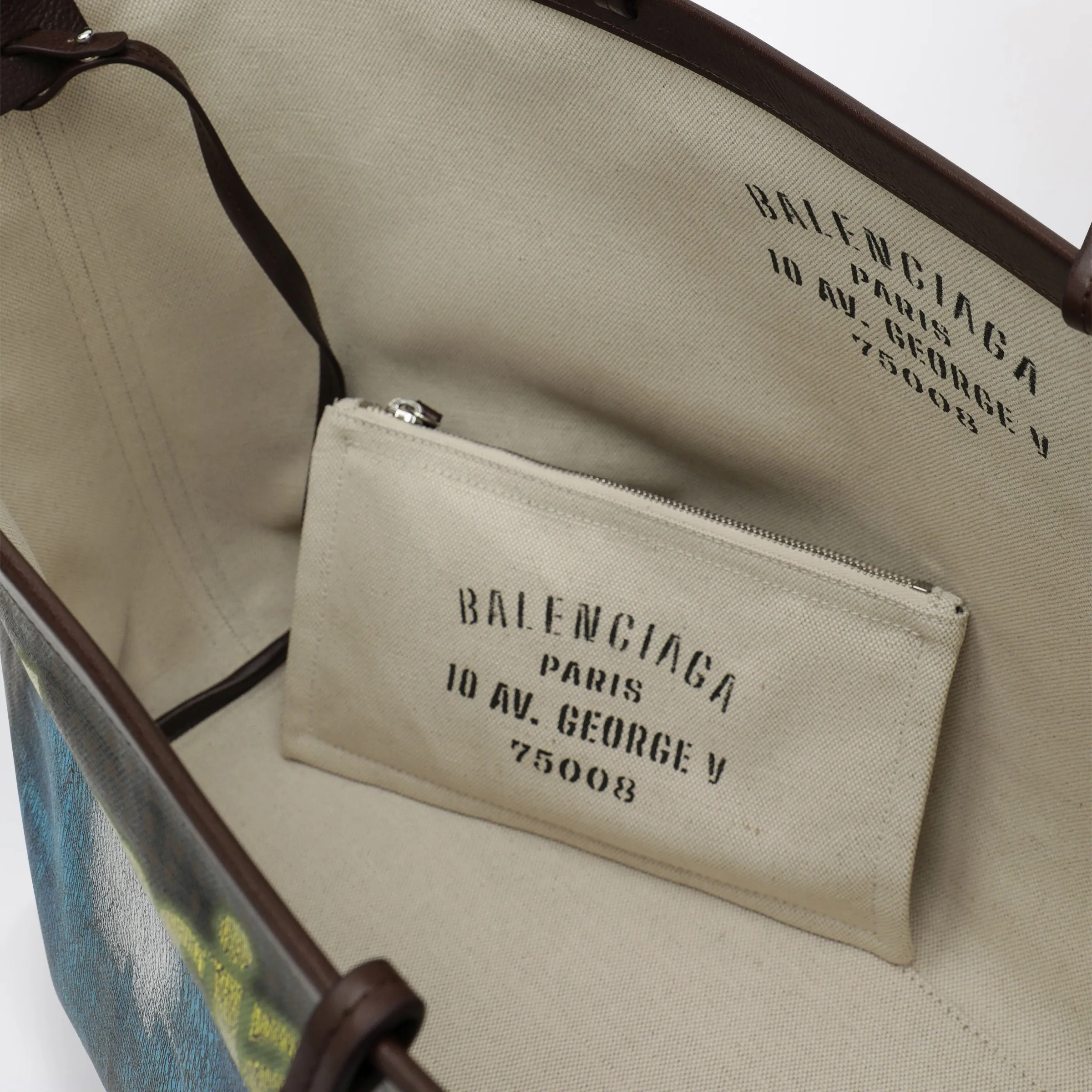 Select Large Tote In Coated Black Canvas sold by Wanan Luxury product image thumbnail 3
