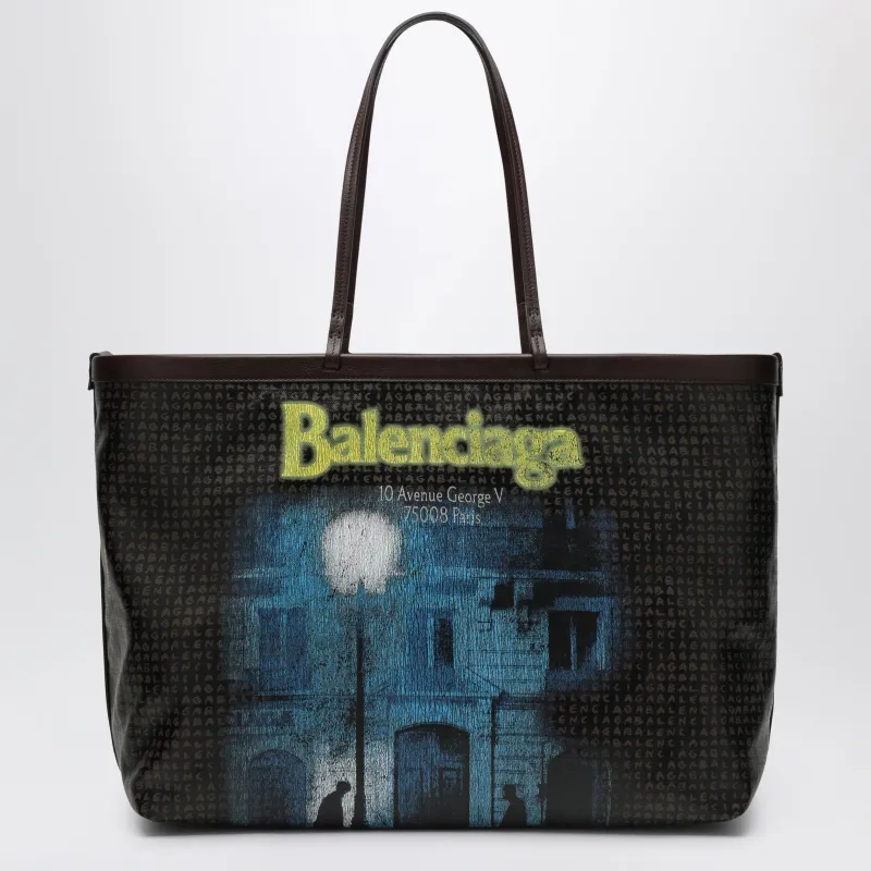 Select Large Tote In Coated Black Canvas made by Balenciaga
