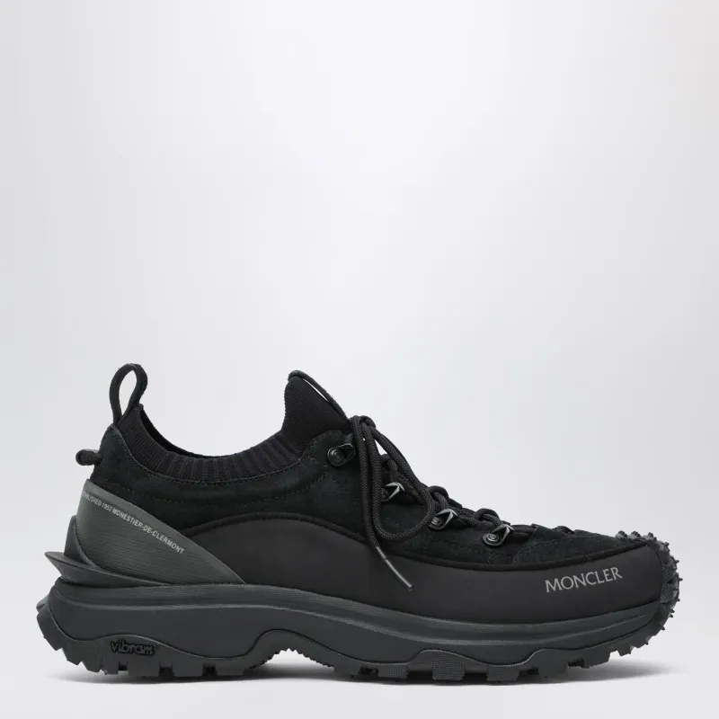 Trailgrip Lite3 Suede Leather Sneakers In Black made by Moncler