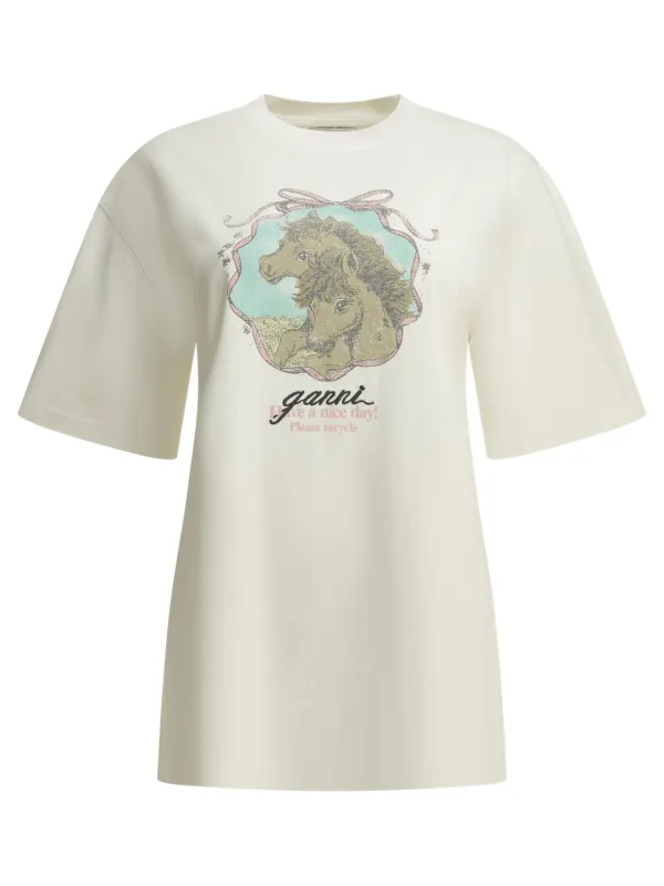 Qixi T-Shirts White made by Ganni