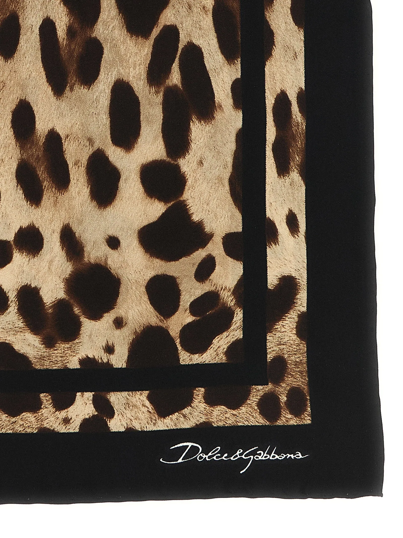 Leopard-Print Scarf Scarves And Foulards Brown sold by Wanan Luxury product image thumbnail 2
