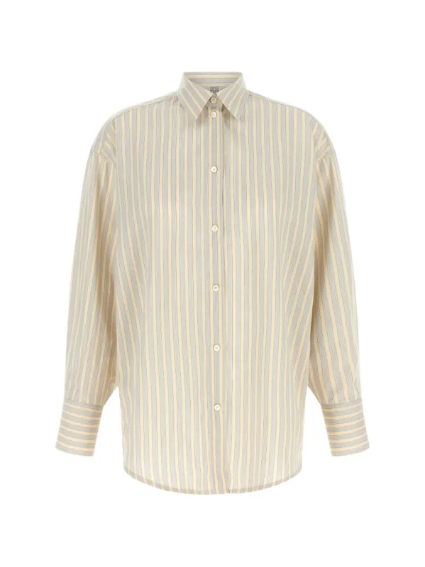Striped Oversized Shirt made by Toteme