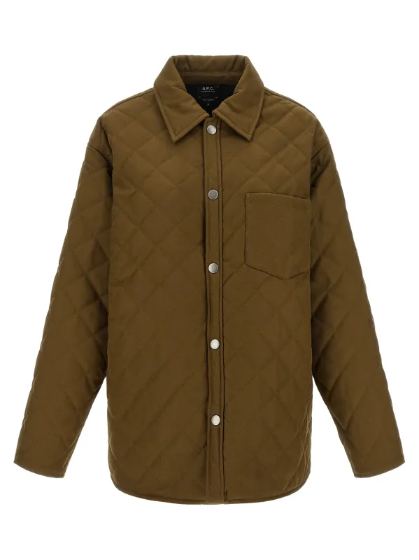 Georges Puffer Jackets Green made by A.P.C.