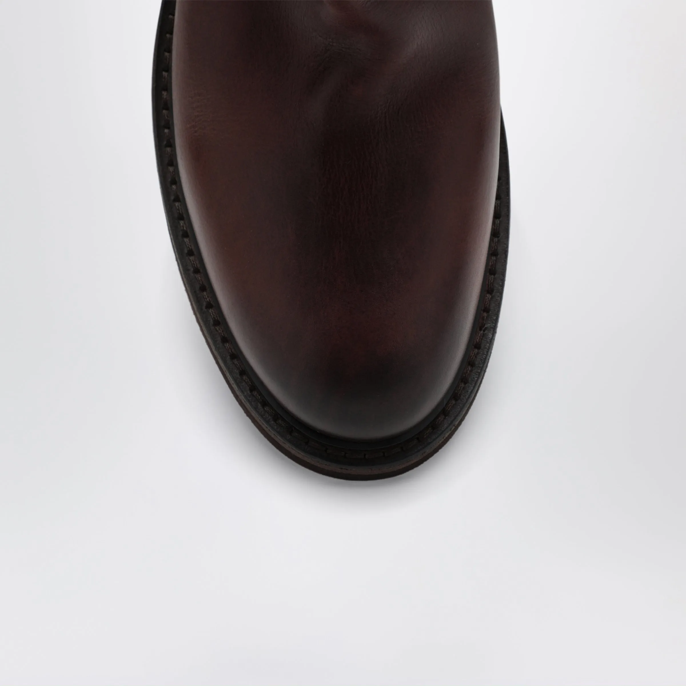 Brown Foule Calfskin Ankle Boots sold by Wanan Luxury product image thumbnail 3