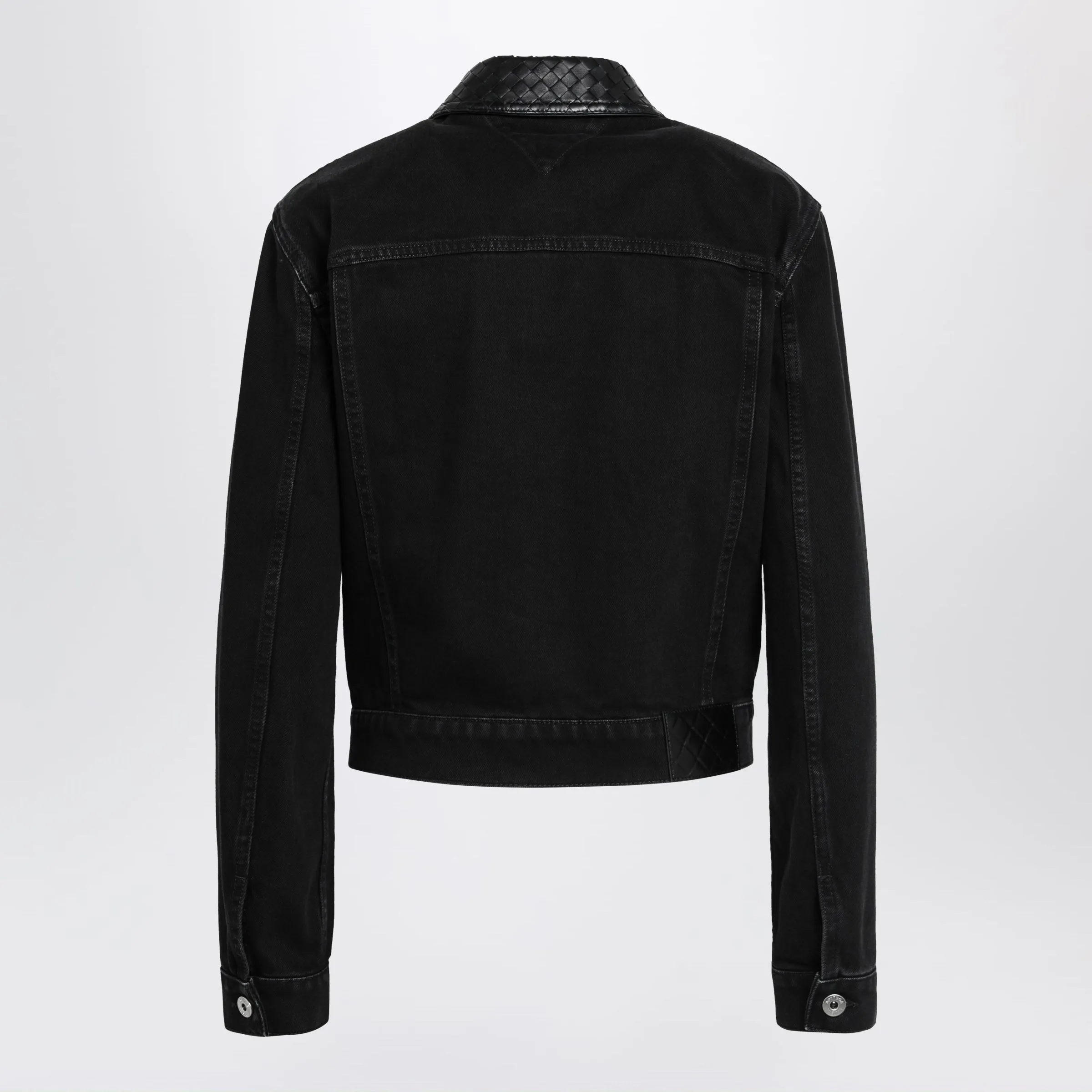 Denim Jacket With Intrecciato Collar sold by Wanan Luxury product image thumbnail 2