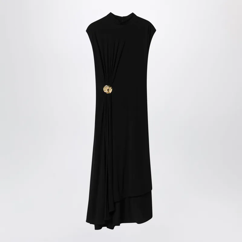 Black Dress In Viscose Crêpe Jersey made by Bottega Veneta
