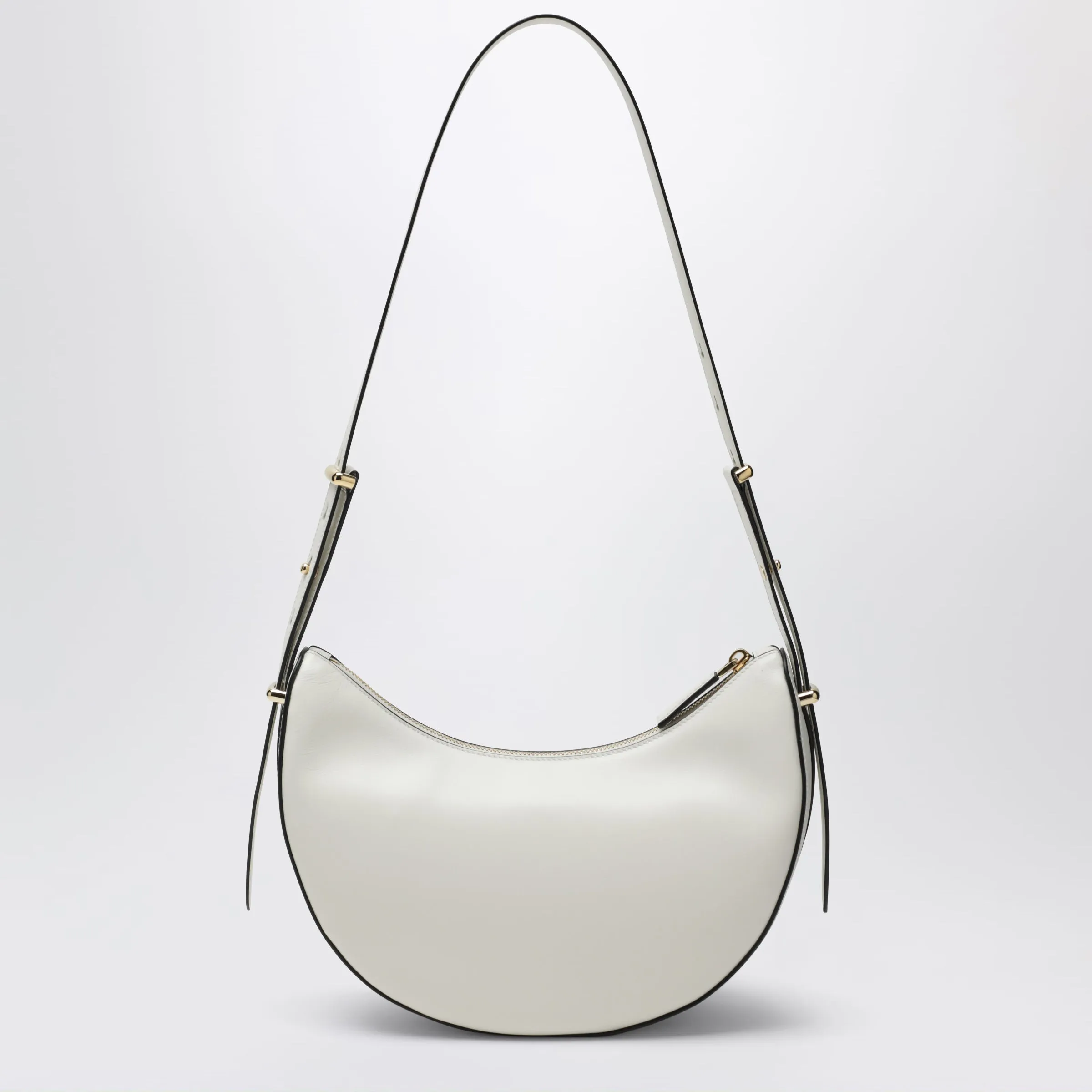 Prada Arqué Medium Shoulder Bag In White Leather sold by Wanan Luxury product image thumbnail 2