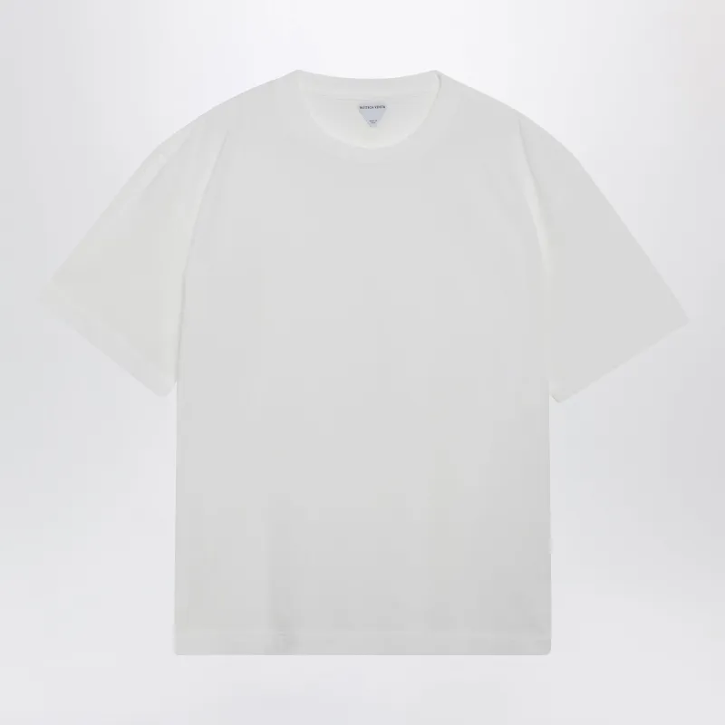 White Cotton T-Shirt made by Bottega Veneta