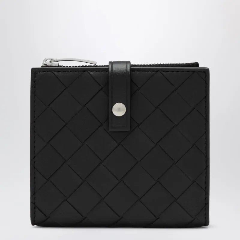 Black Braided Wallet made by Bottega Veneta