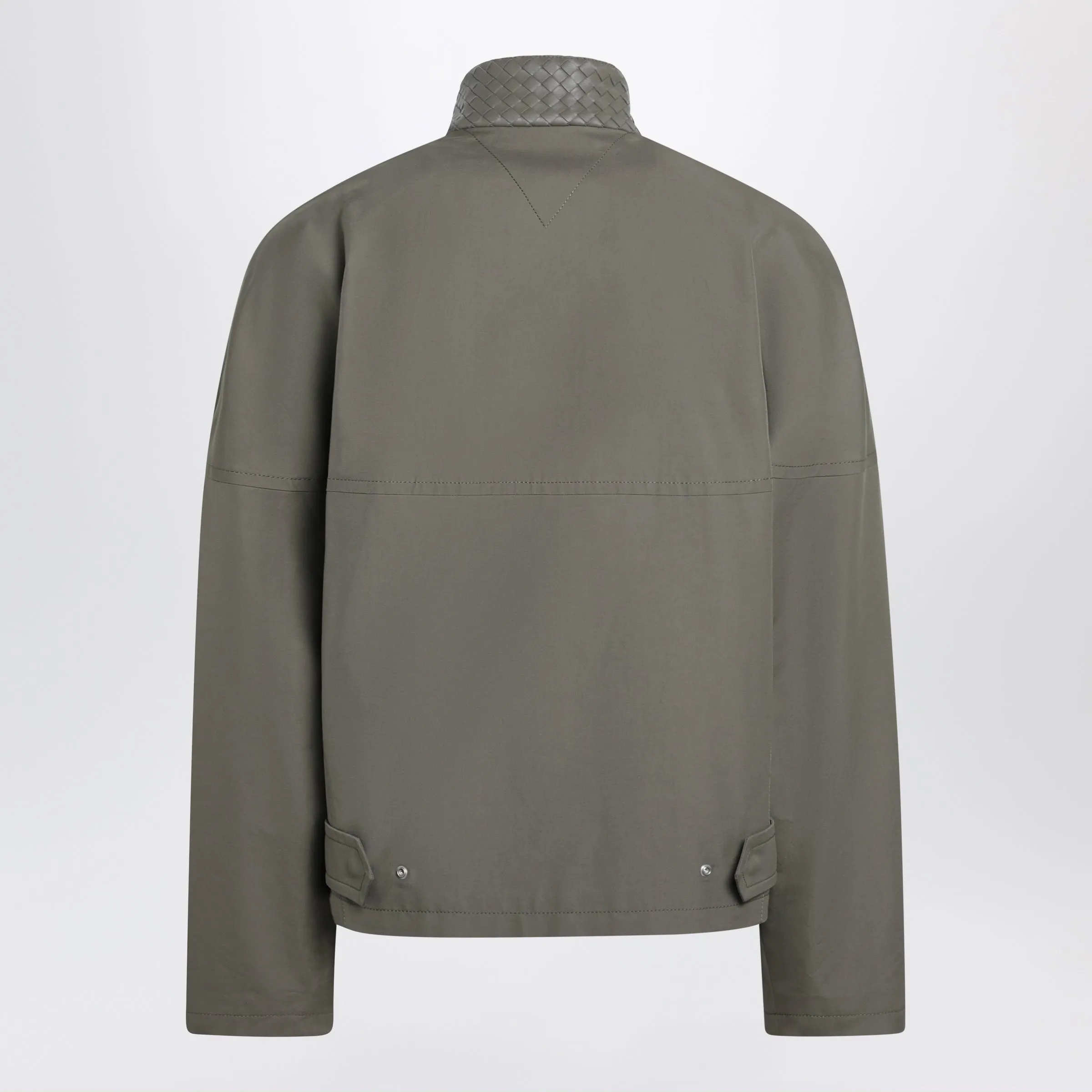 Harrington Jacket In Compact Cotton, Steel sold by Wanan Luxury product image thumbnail 2
