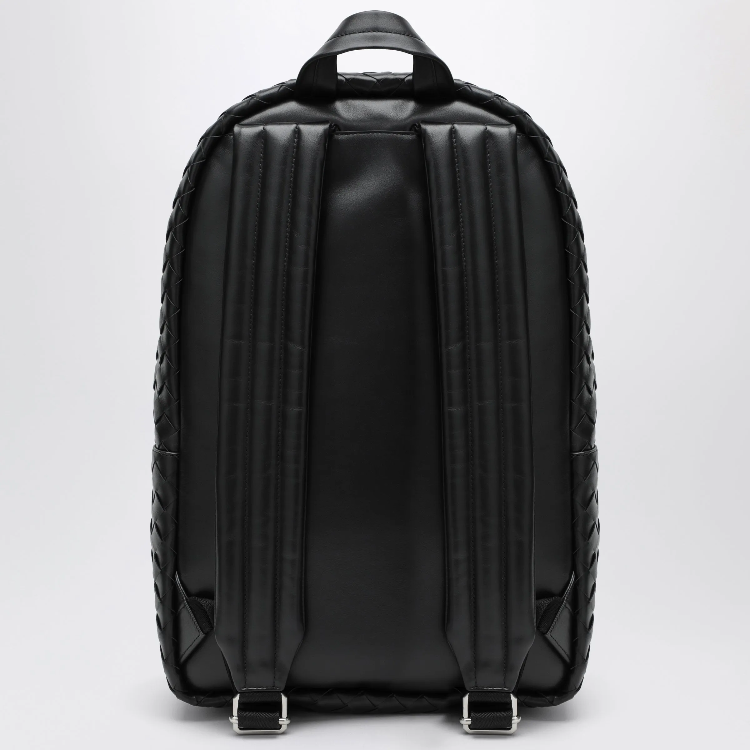 Medium Black Backpack In Intrecciato Weave sold by Wanan Luxury product image thumbnail 2