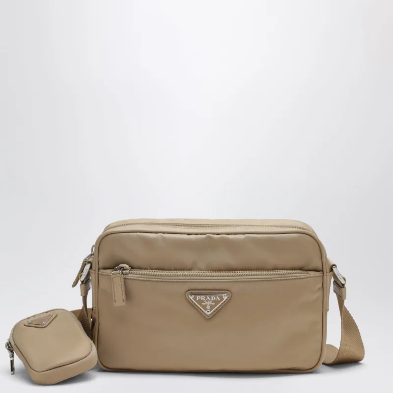 Crossbody Bag In Camel Re-Nylon made by Prada