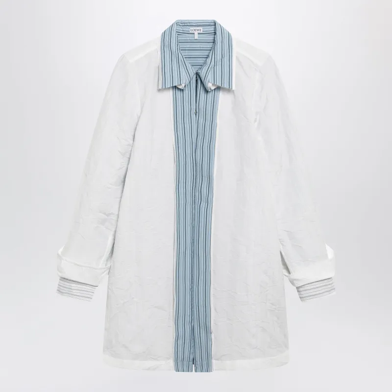 White Technical Cotton Short Dress made by Loewe