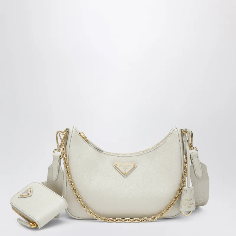 Re-Edition 2005 Bag In Talc-Colored Leather made by Prada