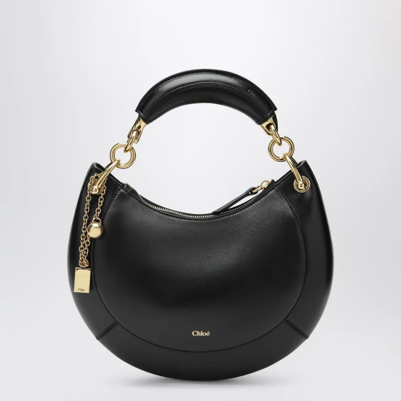 Black Leather Marcie Shoulder Bag made by Chloe