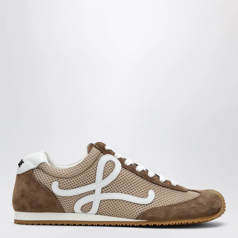 Ballet Runner 2.0 Sneakers In Suede And Mesh Beige made by Loewe