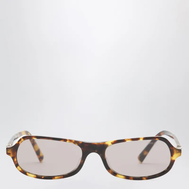 Miu Regard Honey Havana Sunglasses made by Miu Miu