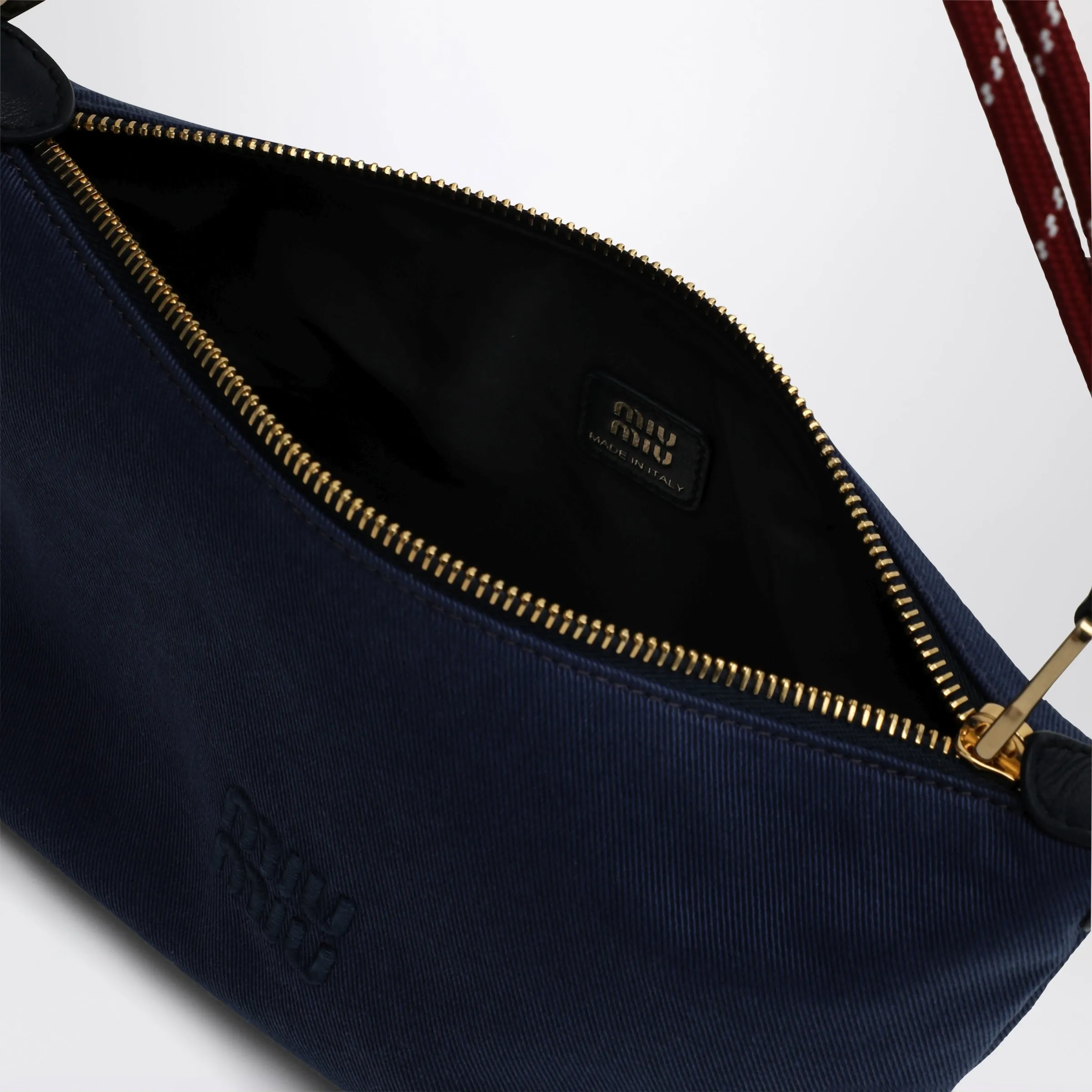 Pouch Indigo/Amaranth In Gabardine sold by Wanan Luxury product image thumbnail 3