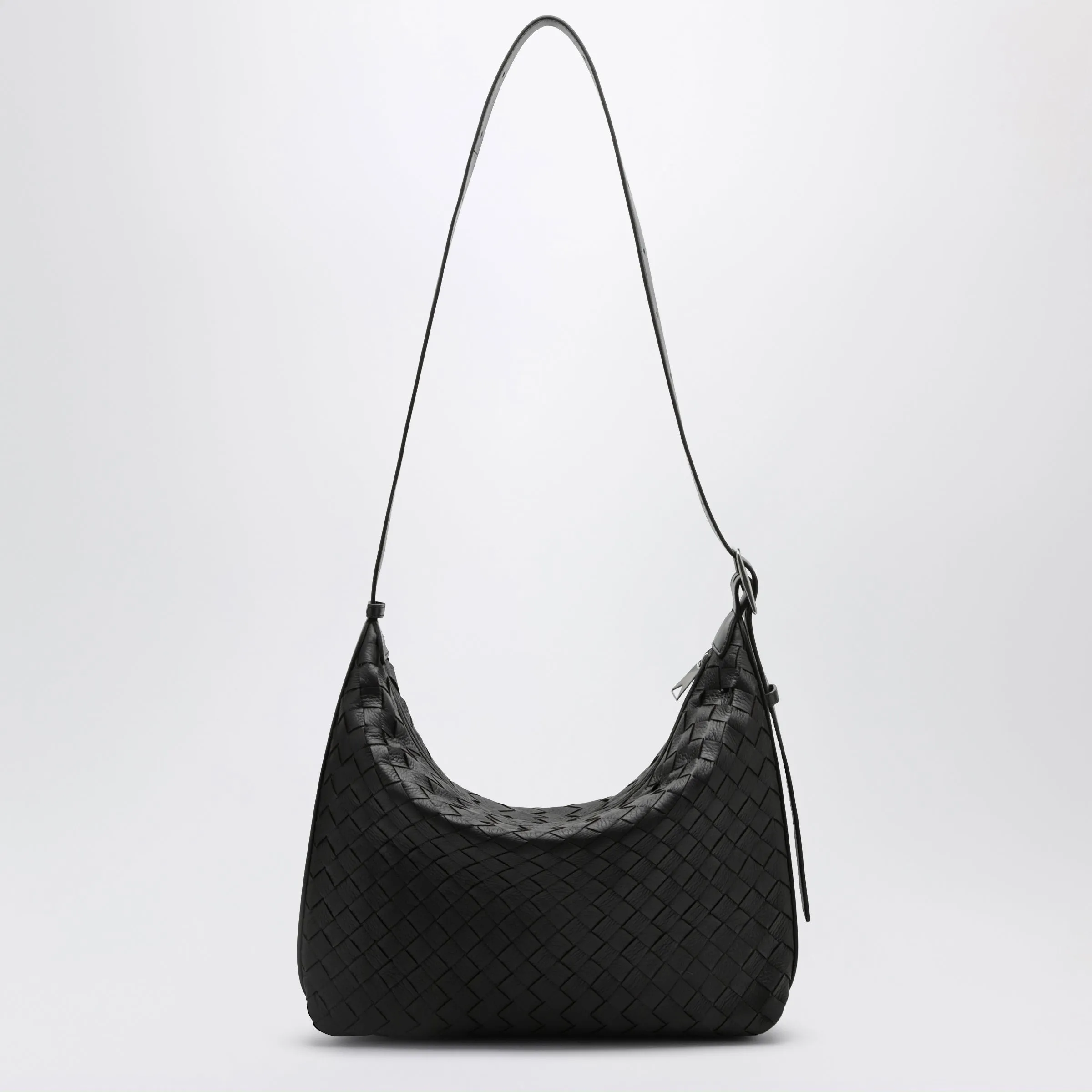 Small Traveler Hobo Bag In Deer Leather, Espresso sold by Wanan Luxury product image thumbnail 2