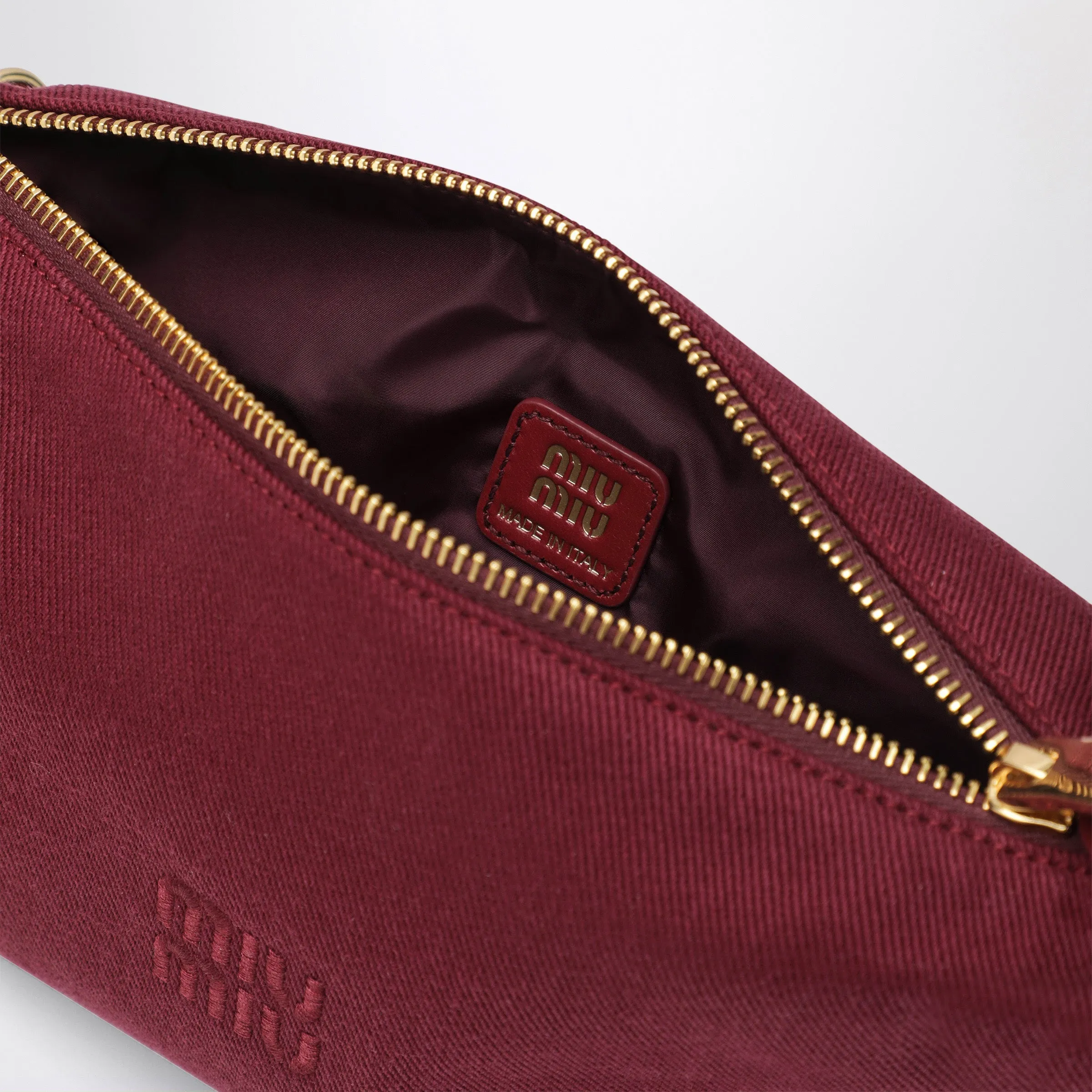 Cherry/Baltic Gabardine Pouch sold by Wanan Luxury product image thumbnail 3