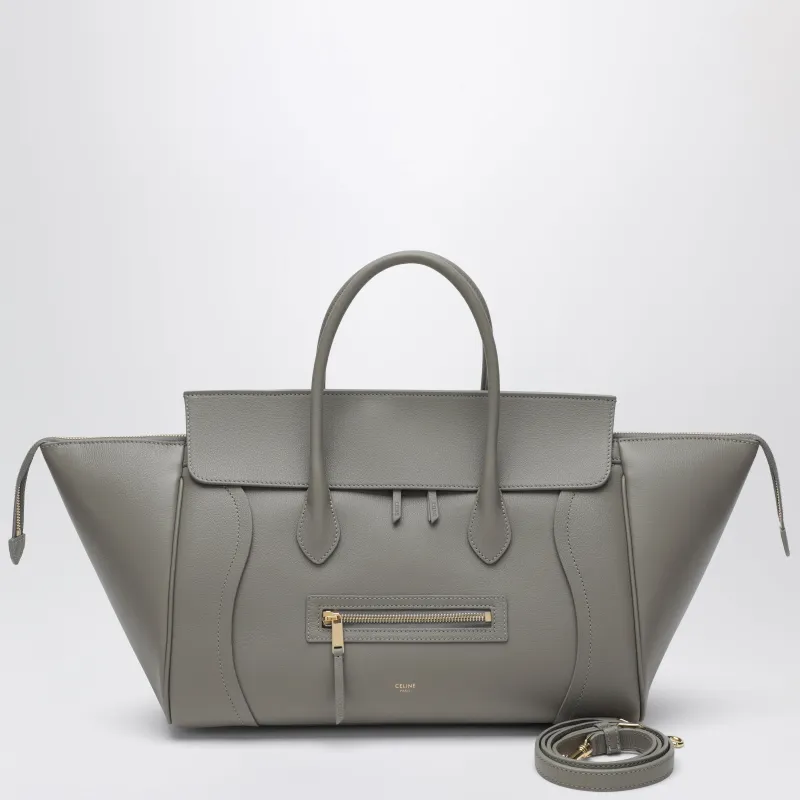 Luggage In Grained Calfskin Light Graphite made by Celine