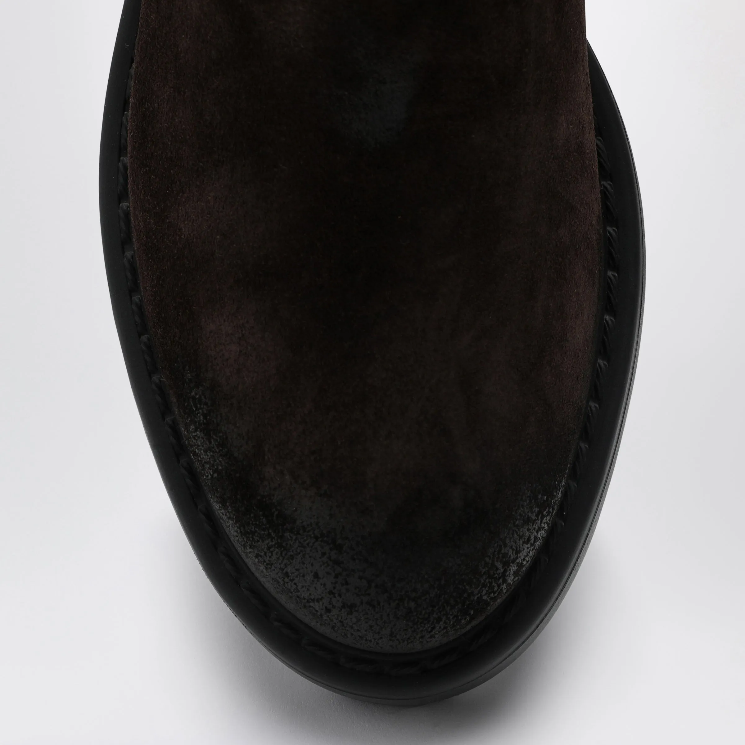 Dark Brown Suede Leather Boot sold by Wanan Luxury product image thumbnail 3