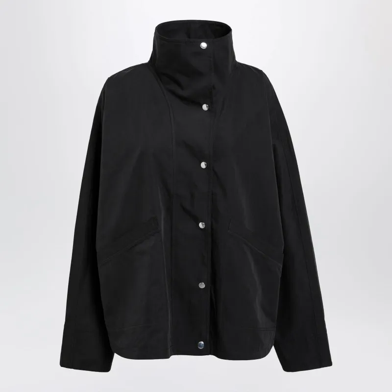 Black Cotton-Blend Windbreaker Jacket made by Toteme