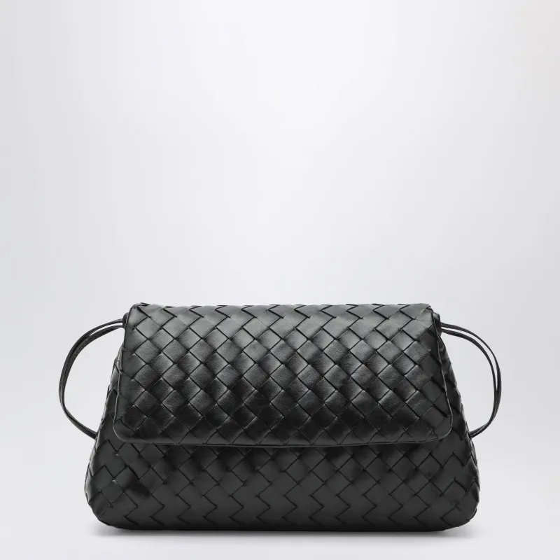 Black Intrecciato Giorno Clutch made by Bottega Veneta