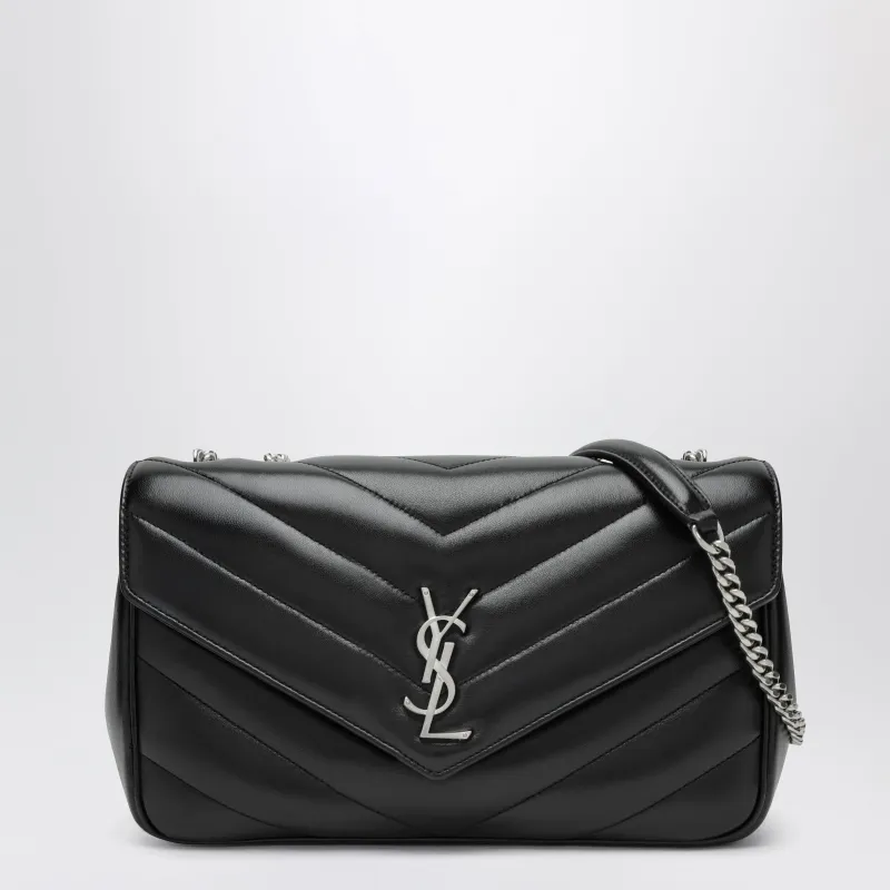Loulou Medium Quilted Lambskin Leather Bag In Black made by Yves Saint Laurent