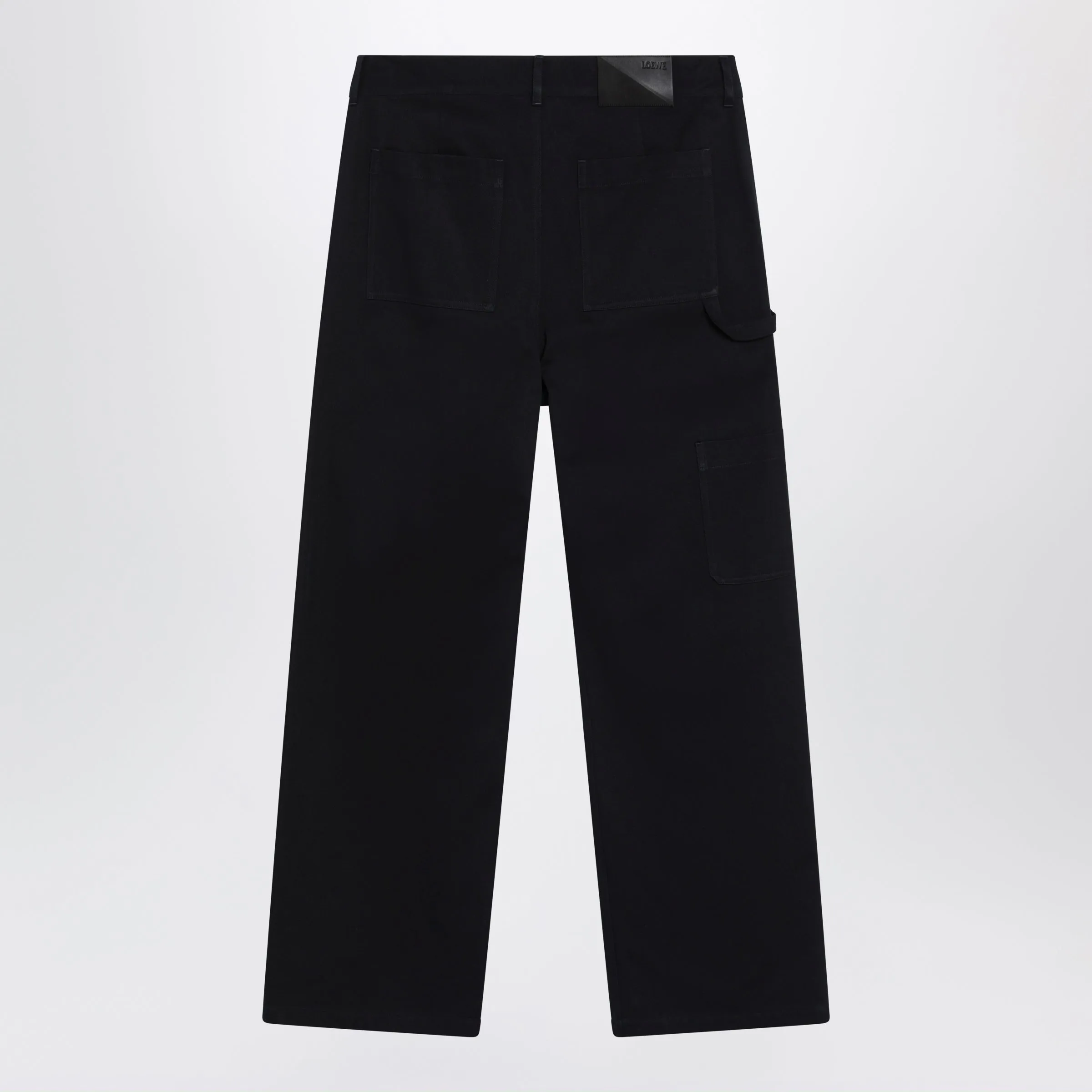 Regular-Fit Cotton Twill Pants In Dark Navy sold by Wanan Luxury product image thumbnail 2
